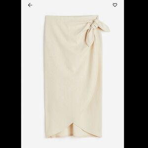H&M wrap midi skirt